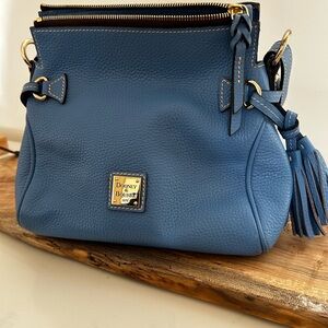 Dooney & Bourke Sky Blue Leather Shoulder Bag